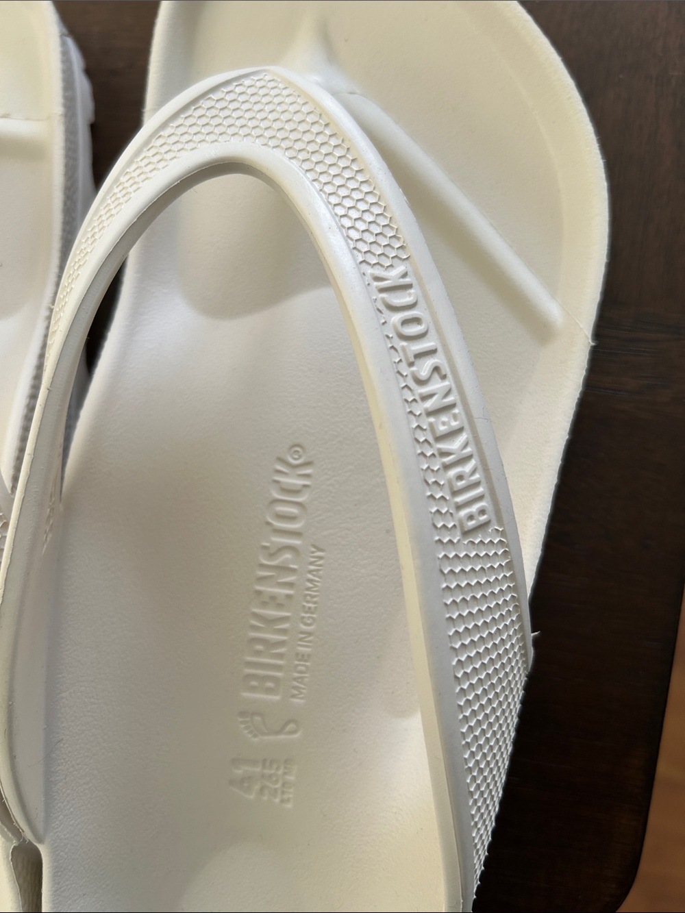 Birkenstock White EVA Thong Sandals - Picture 7 of 7